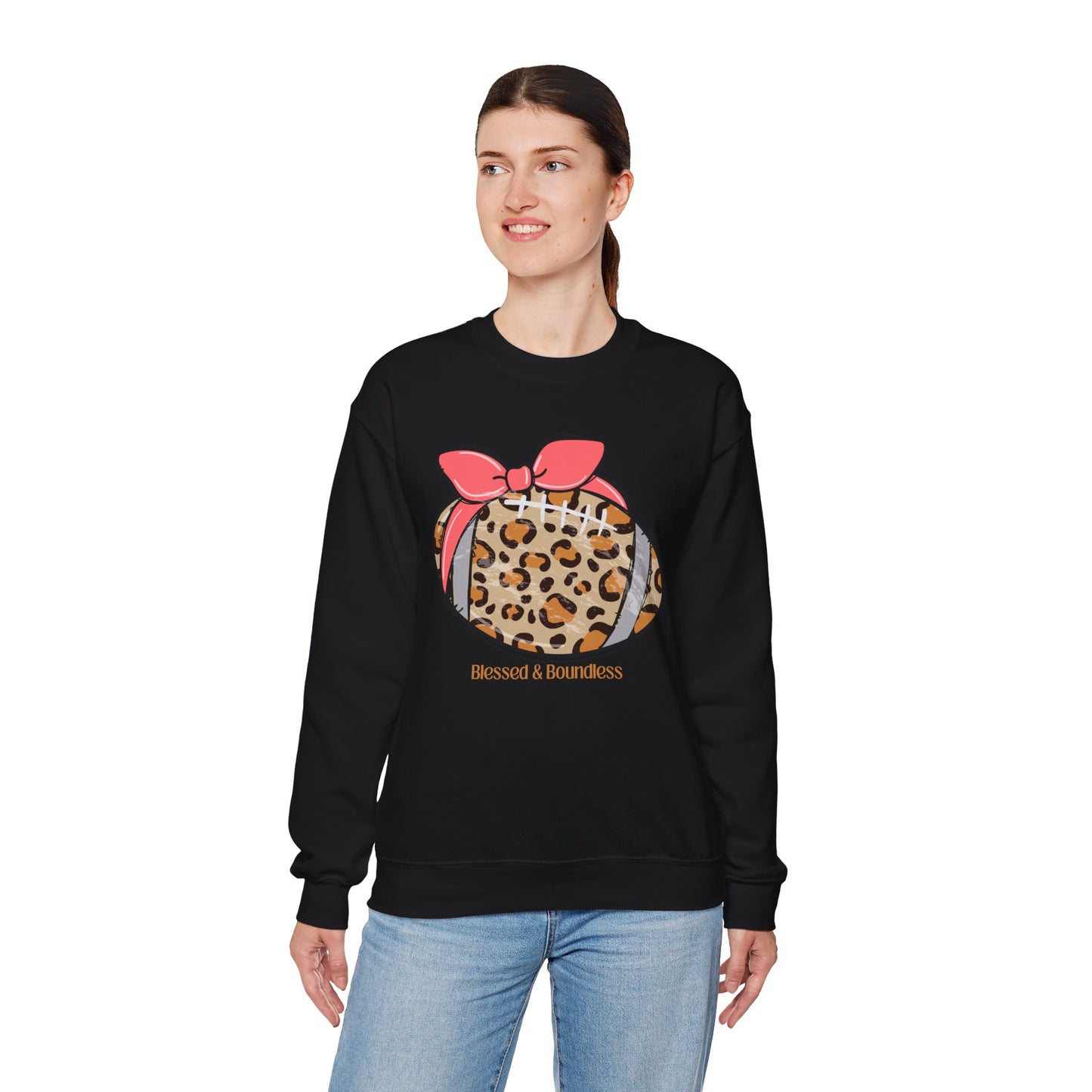 Football Bow Sweatshirt
