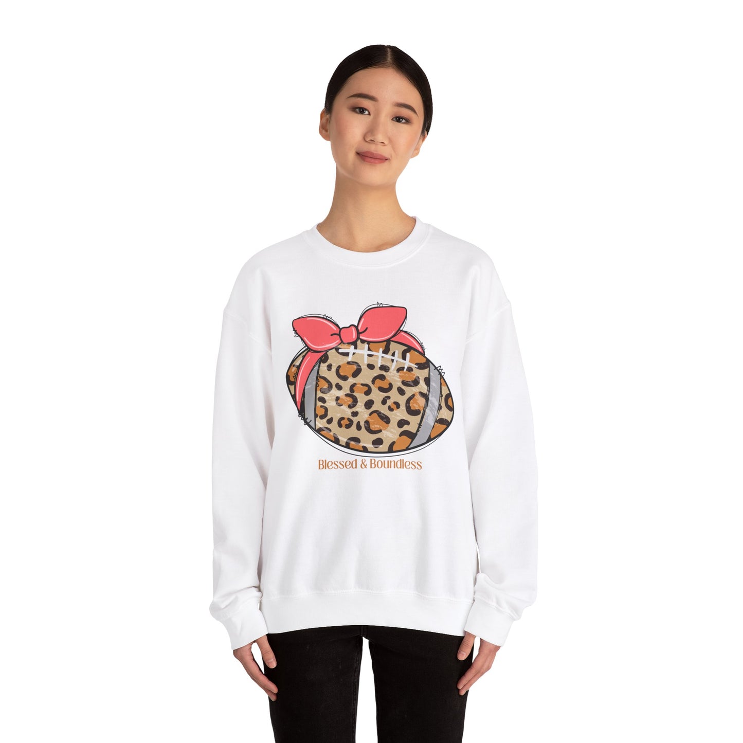 Football Bow Sweatshirt