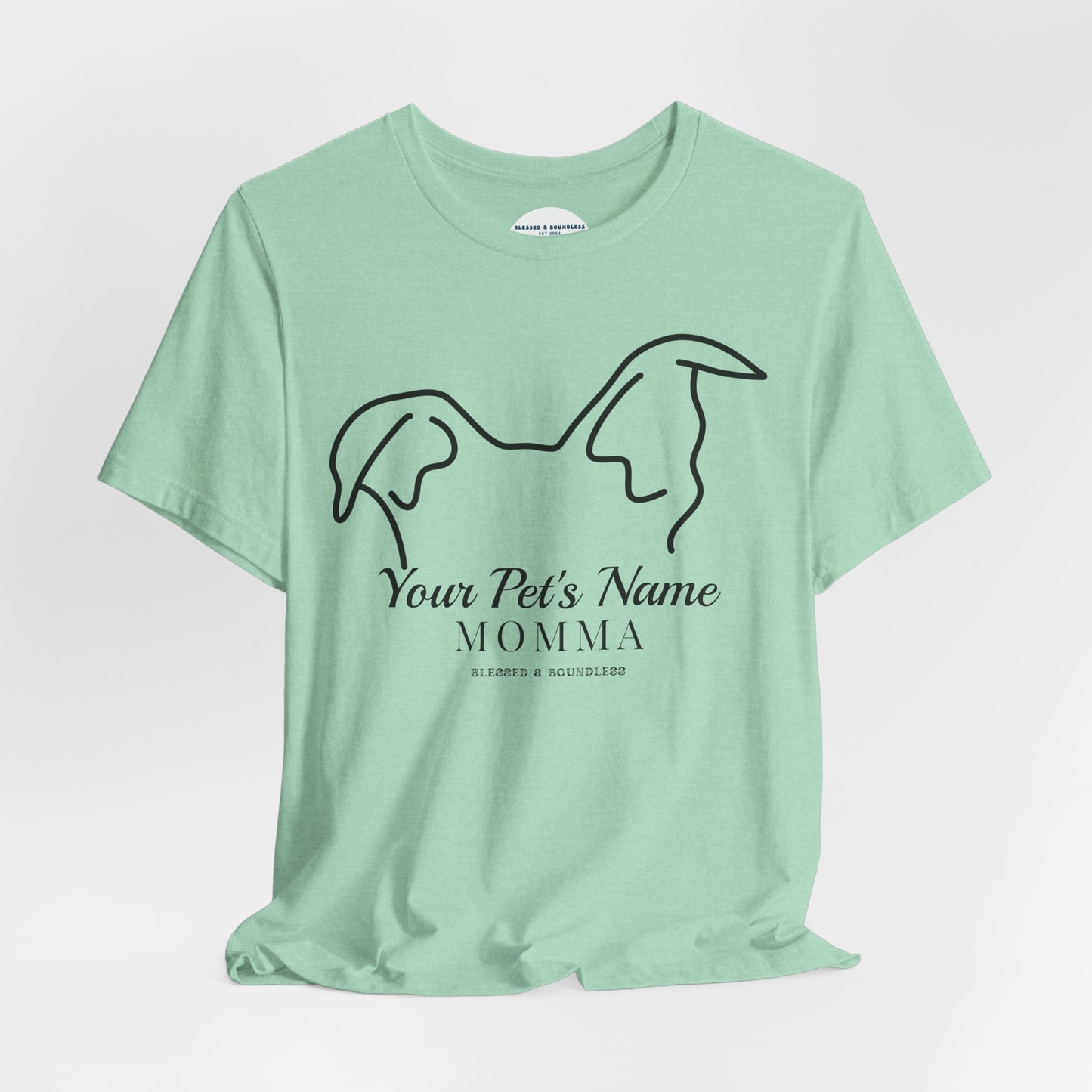 Pet Momma - Ear Flop Customizable T-Shirt