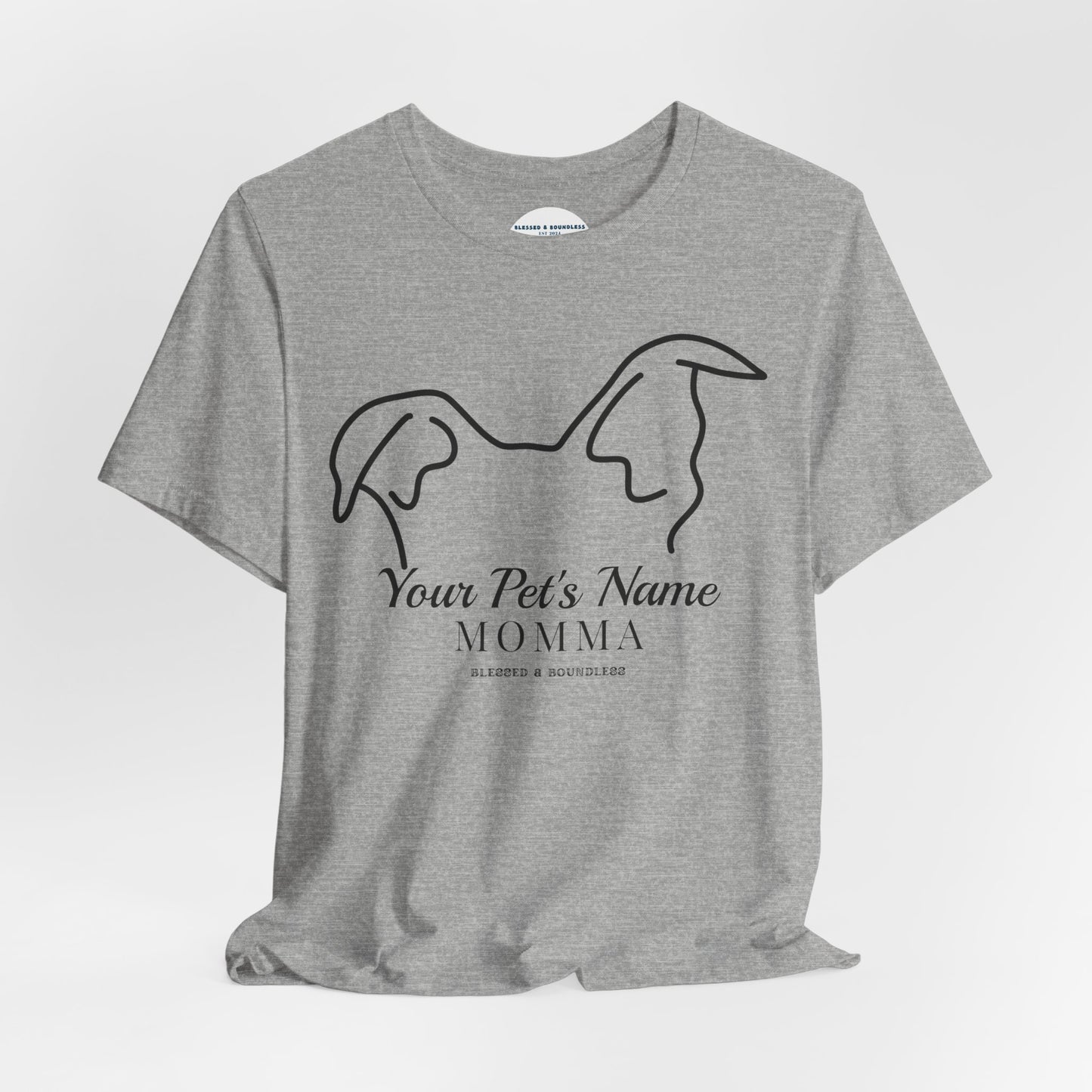 Pet Momma - Ear Flop Customizable T-Shirt