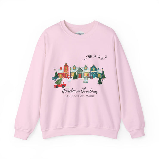 Hometown Christmas Sweatshirt - Bar Harbor, Maine