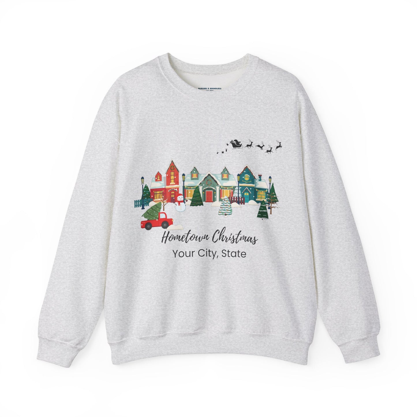 Hometown Christmas Customizable Sweatshirt