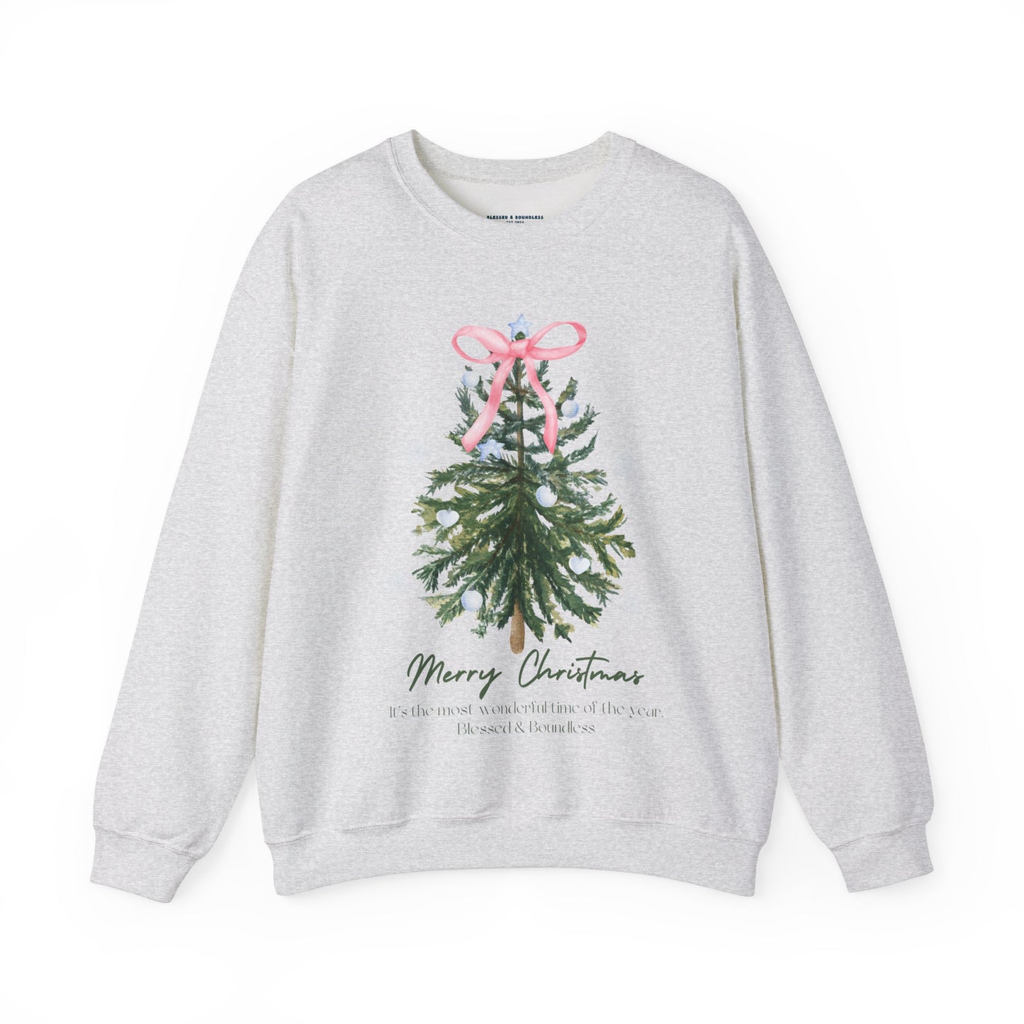 Christmas Tree Bow Sweatshirt