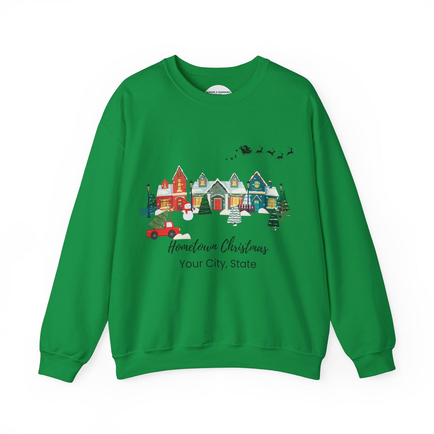 Hometown Christmas Customizable Sweatshirt