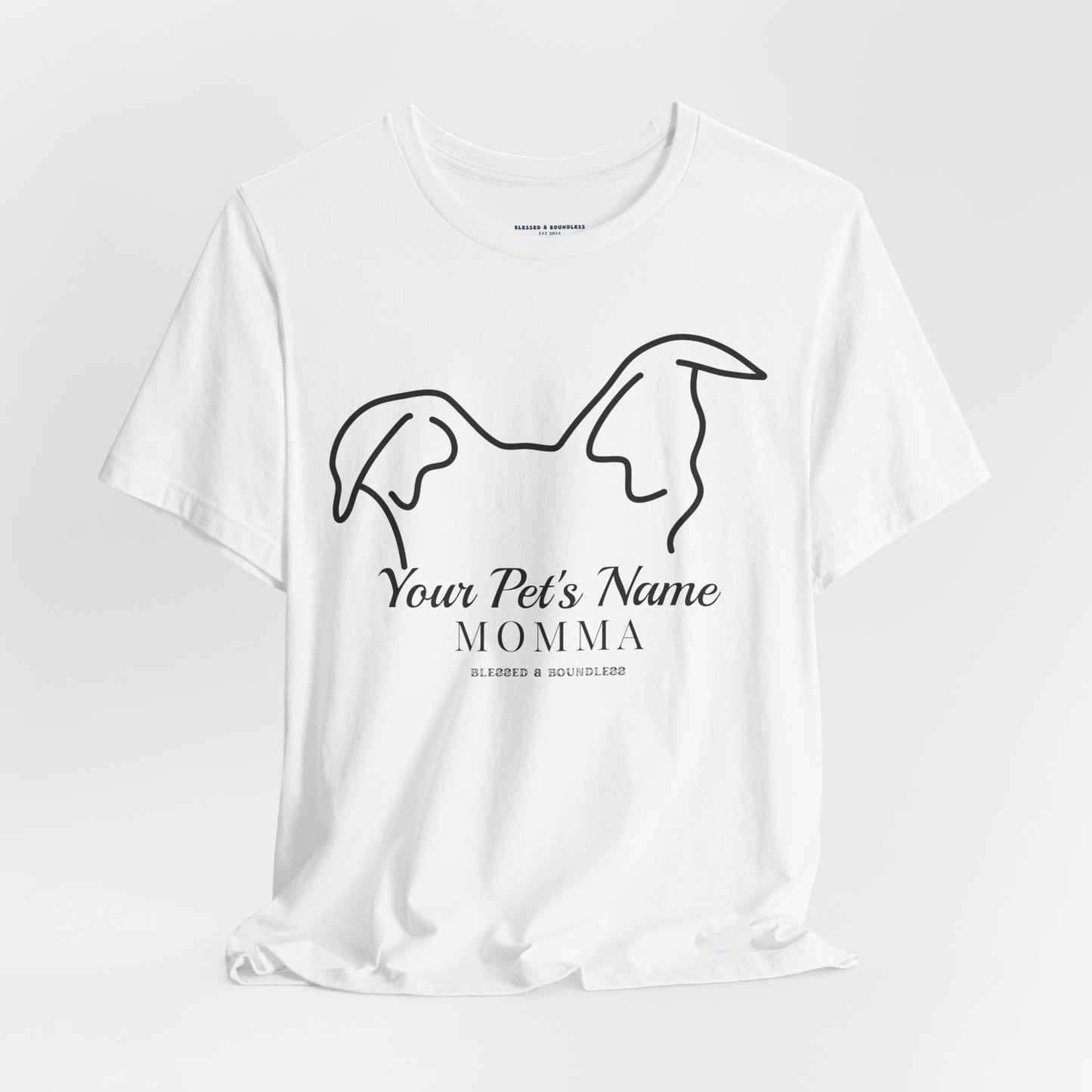 Pet Momma - Ear Flop Customizable T-Shirt