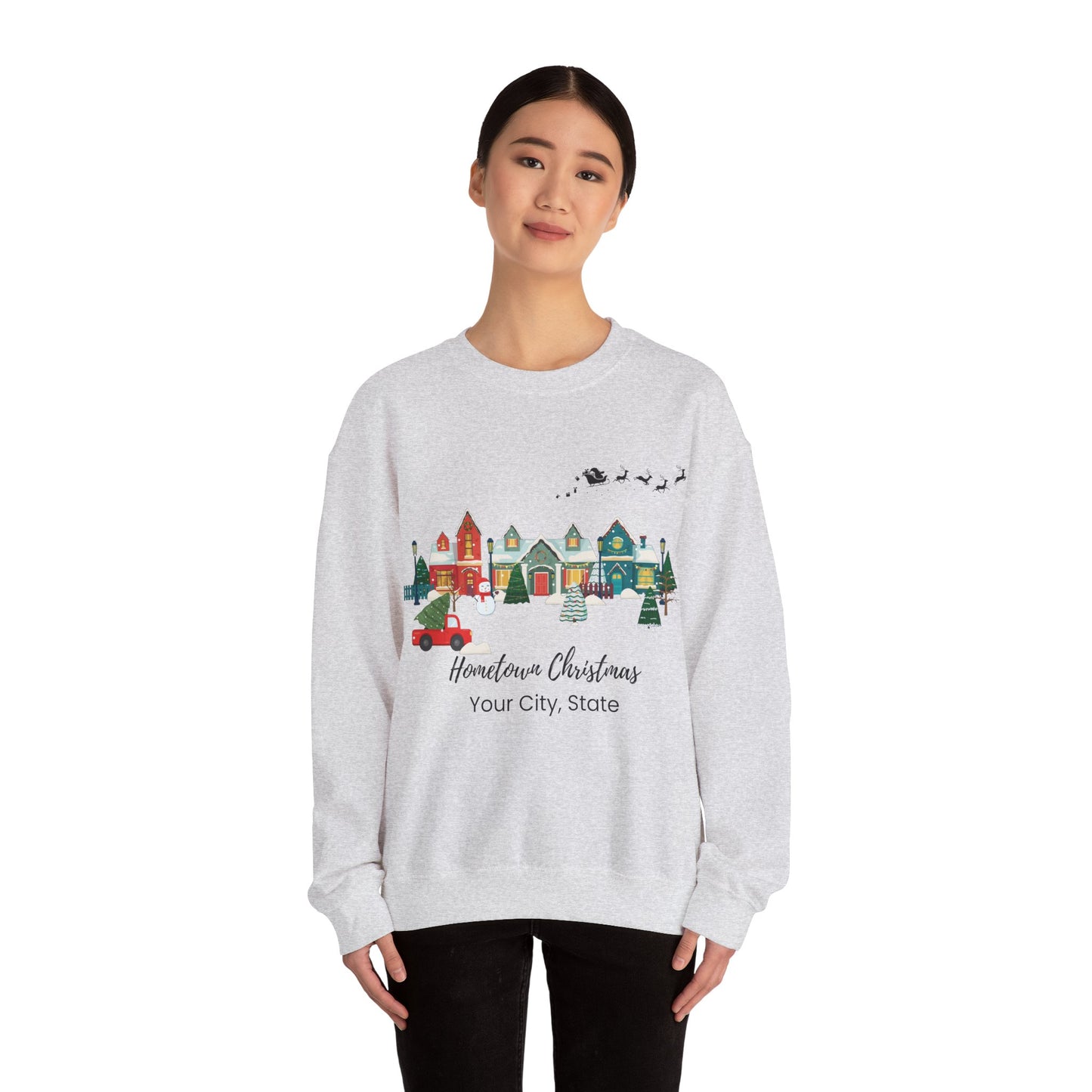 Hometown Christmas Customizable Sweatshirt