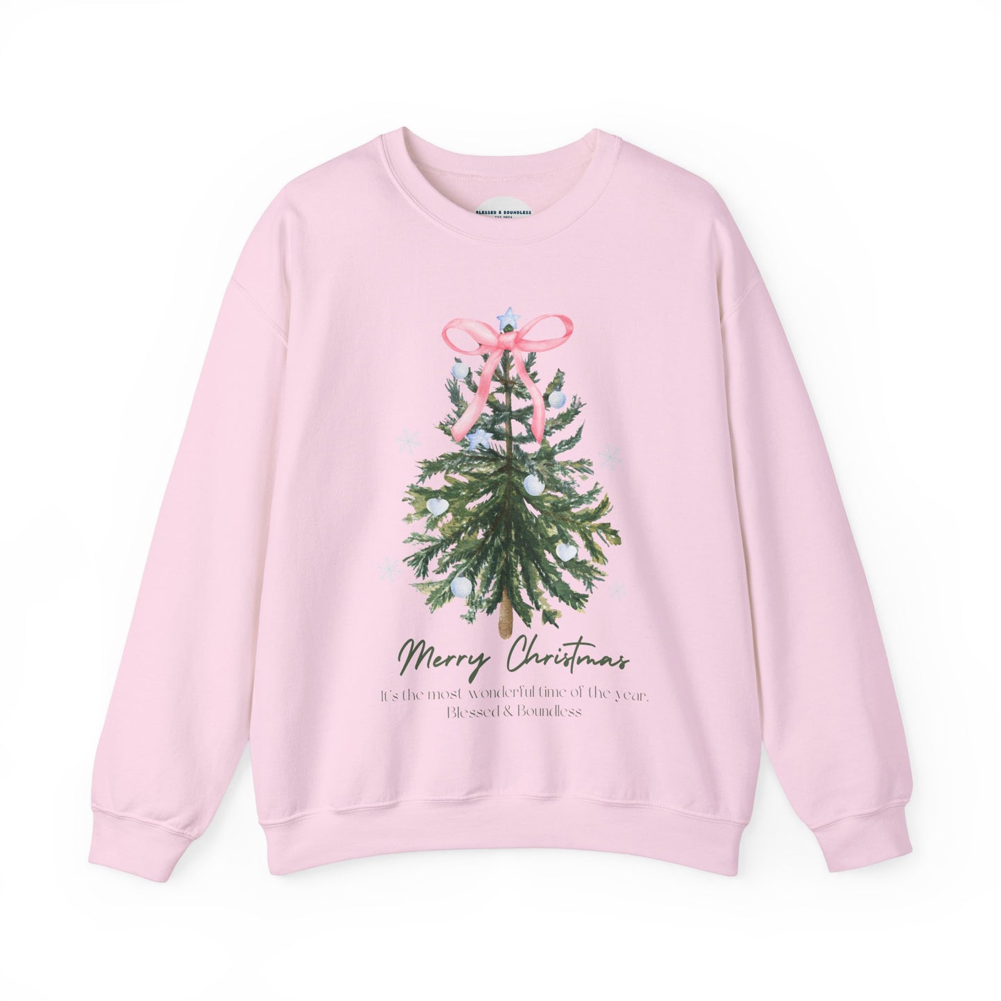 Christmas Tree Bow Sweatshirt