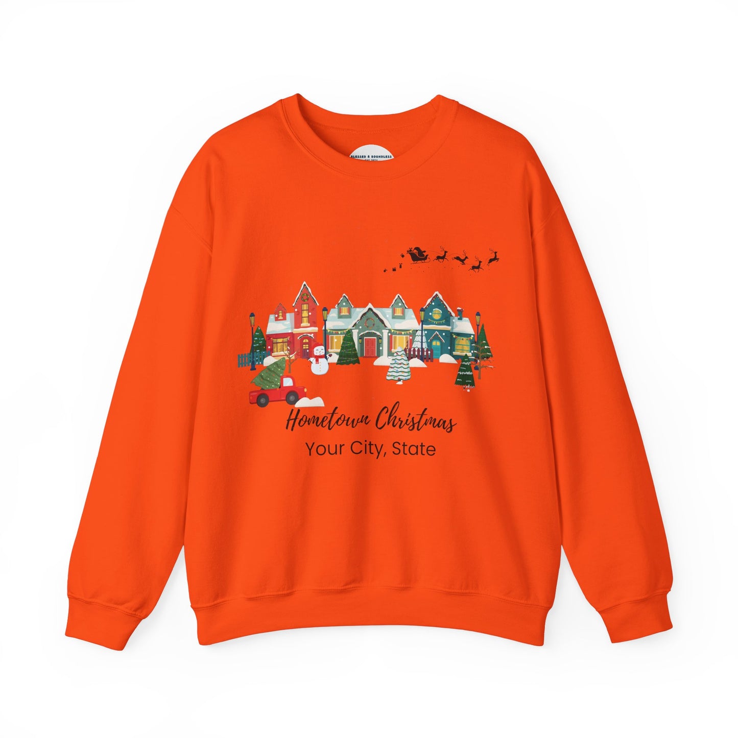 Hometown Christmas Customizable Sweatshirt